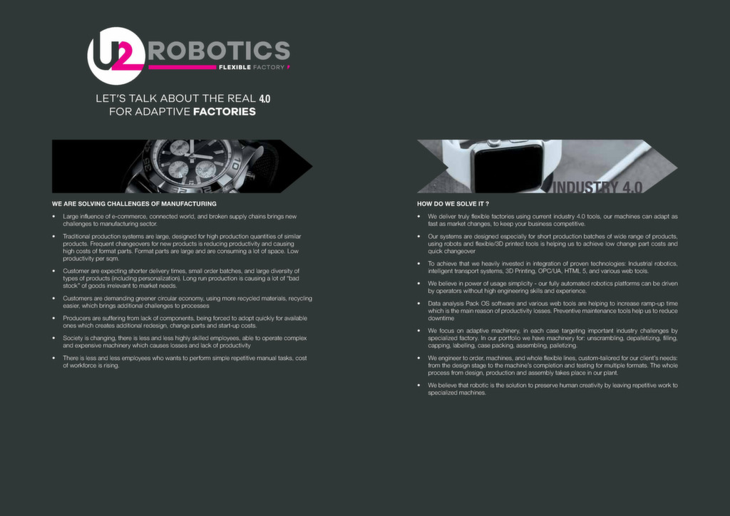 Catalogue U2 Robotics - U2 Robotics